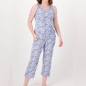 NEW - MUK LUKS Yoga & Beyond Cloud Knit Tank and Slim Pants Set. A592843. Medium